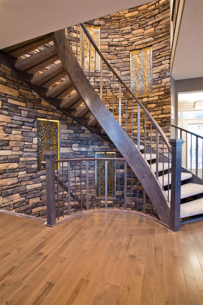 Curved Staircase - Wood and Metal Designs | Artistic Stairs Canada