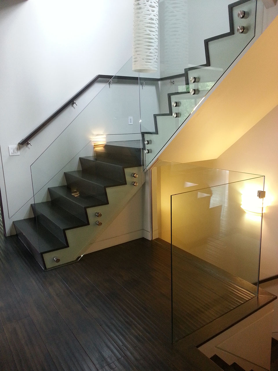 Glass Stair Railings | Artistic Stairs Canada