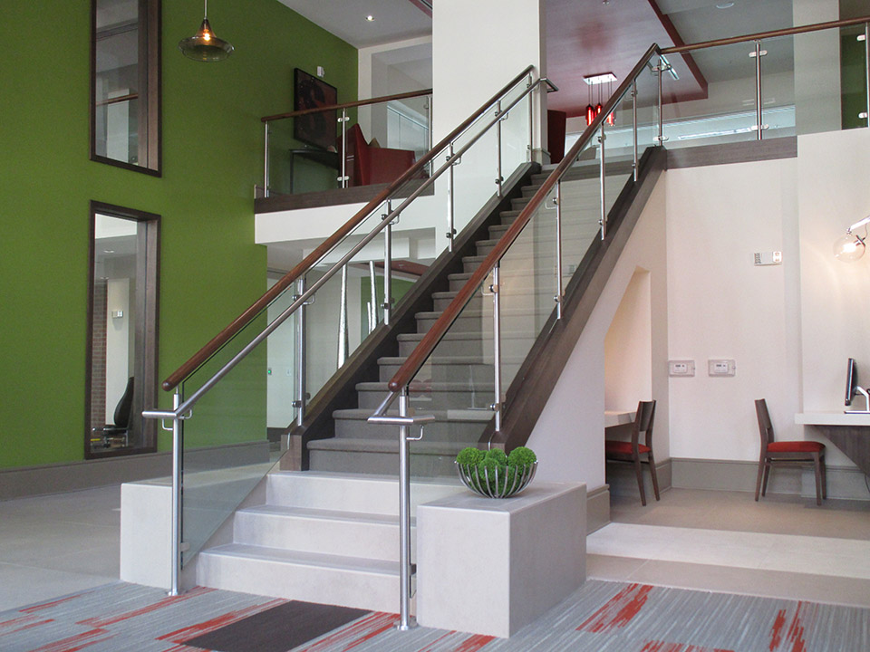 Glass Stair Railings | Artistic Stairs Canada