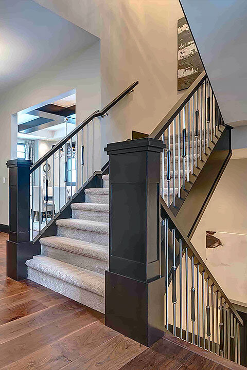 Front Foyer | Custom Metal Spindle