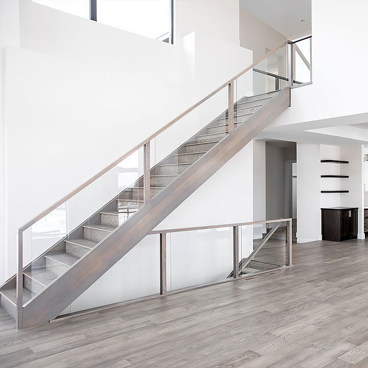 Weathered Wood Style | Modern Rustic Stair Design